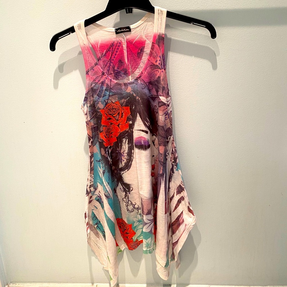 ✨ HOST PICK ✨  Seductions • Long top with gorgeous print - Picture 2 of 14